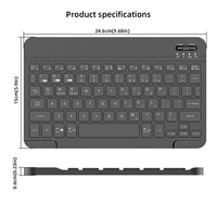 COUSO sıcak satış Mini Bluetooth klavye ve fare Combo Ultra ince bilgisayar makas Teclado PC dizüstü kablosuz klavye ve fare