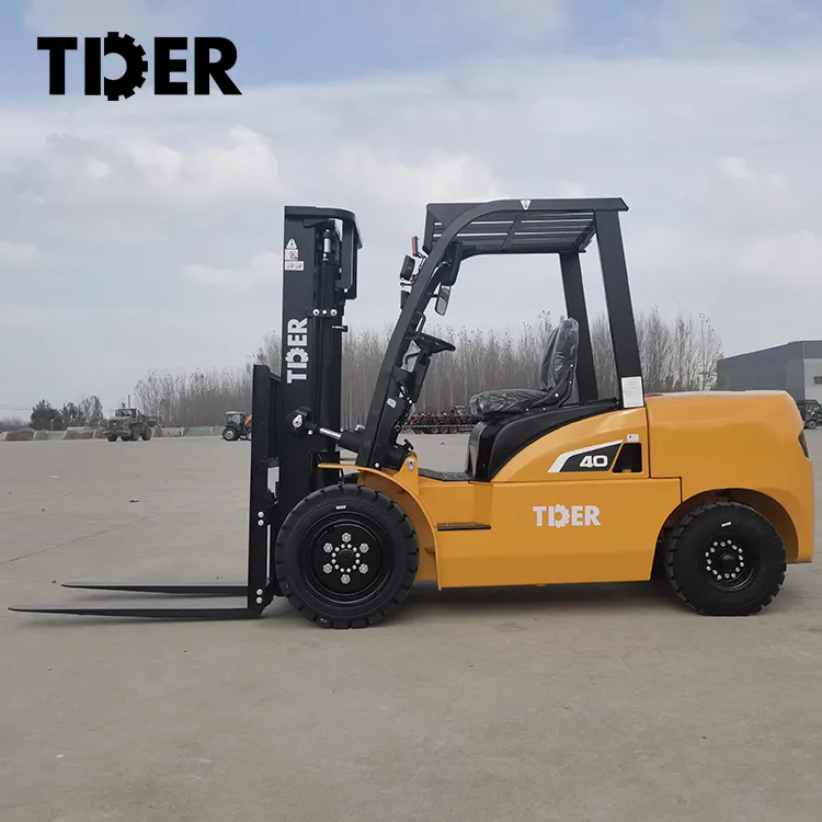 TDER Cina Grosir truk angkat garpu 2ton 3ton 4ton diesel forklift dengan persetujuan CE ISO