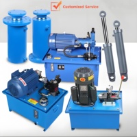 Station de pompage hydraulique complète 220 V de 3 à 63 tonnes + unité hydraulique à vérin personnalisée