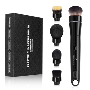 Profissional Elétrica Cosméticos Escova de Maquiagem com 5 Mutável Synthetic Hair <span class=keywords><strong>Brush</strong></span> Cabeças para Face & <span class=keywords><strong>Powder</strong></span> Foundation Dispensing - Product Image 1
