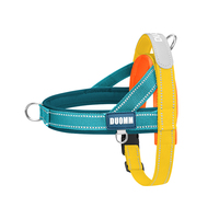 Harnais pour chien personnalisé, nouveau modèle, anti-traction, en nylon, réfléchissant, anti-étranglement, anti-explosion, sangle de poitrine, protection du cou
