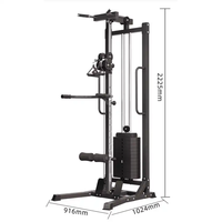 Machine multifonctionnelle intégrée à câble pour gymnastique à domicile Machine à tirer vers le bas Appareil de fitness Appareil de musculation