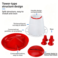 Mangeoire automatique pour poulets de haute qualité avec pieds de support, durable, plusieurs tailles, pour l'élevage avicole