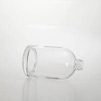 Encens de parfum de maison de luxe pour diffuseur de roseaux Bouteille en verre transparente unique avec bouchon noir quantité minimale de commande 100 pièces