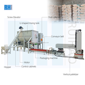 Ligne de traitement environnemental complète 380V avec packer de valve et palettiseur automatique pour poudre d'agent chélatant pour cendres volantes - Product Image 4