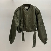2025 nouvelle veste matelassée courte de style coréen pour les femmes, veste de baseball texturée de qualité supérieure pour le début de l'automne/hiver