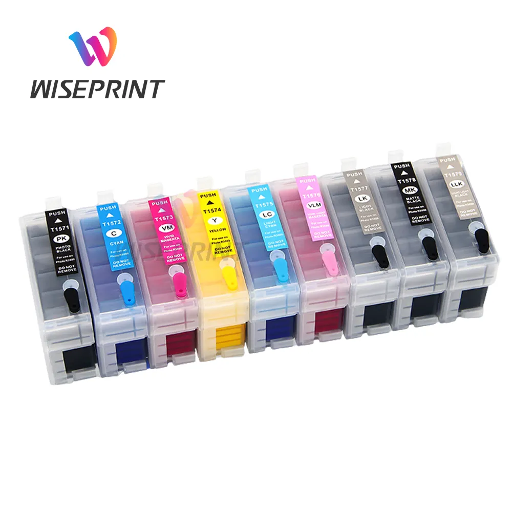 WISEPRINT R3000 T1571-T1579 Color Refill Ink Cartridge bulk ink for Epson STYLUS PHOTO R3000 printers