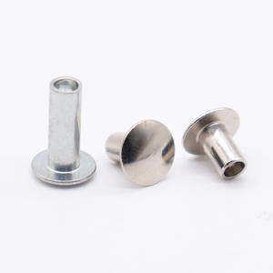 Paslanmaz çelik perçin nikel kaplama düz kafa perçin adım ince kafa yarı tübüler perçin - Product Image 6