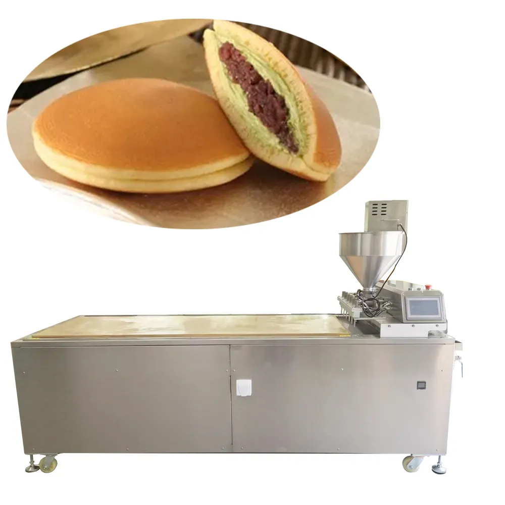 Melhor Preço Industrial Automático Japonês Pancake Maker Dorayaki Bolo Que Faz A Máquina/Linha De Produção Dorayaki Pancake