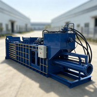 Presse à balles hydraulique horizontale entièrement automatique pour métaux ferreux, machine de compactage haute densité pour le recyclage de l'acier, du cuivre et de l'aluminium