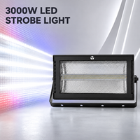 Projecteur stroboscopique LED RVB professionnel 3000W pleine couleur DMX512 haute luminosité pour scène, boîte de nuit, concert, fête