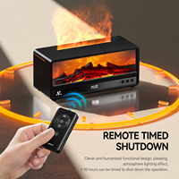 Nouveau diffuseur d'arômes à flamme de cheminée 2026 avec télécommande, humidificateur d'air à huiles essentielles, brumisateur vintage effet bois de chauffage pour hôtels et foyers