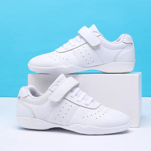 Chaussures d'aérobic compétitives pour enfants de 6 à 12 ans Chaussures d'entraînement de cheerleading de sport blanches Doublure en maille Chaussures d'encouragement - Product Image 2