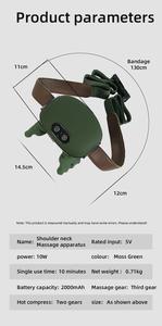 Masajeador de Cuello y Hombros con Simulación de Presión de Dedos, Color Personalizado con Logotipo, Masajeador con Calor, Masaje de Tejido Profundo 6D, Amasamiento Infrarrojo, Alimentado por USB - Product Image 2