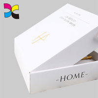 Boîte d'expédition en papier personnalisée avec logo personnalisé de luxe noir de Noël imprimé en usine