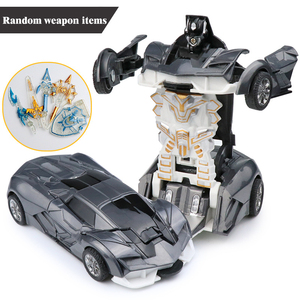 Juguete para niños Deformación de una tecla Coche de juguete <span class=keywords><strong>Robot</strong></span> de transformación automática Modelo de coche de juguete de plástico - Product Image 6