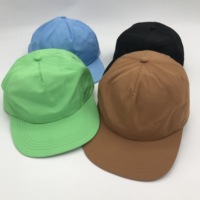 5 Panel Blanco Polyester Nylon Snapback Hoed Baseball Caps Custom Logo Met Verstelbare Gesp