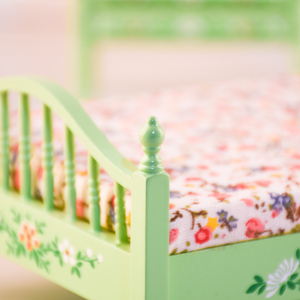 Maison de poupée <span class=keywords><strong>en</strong></span> <span class=keywords><strong>bois</strong></span>, ensemble de meubles de chambre à coucher, lit <span class=keywords><strong>Miniature</strong></span>, meubles de lit 1:12, chaise à bascule, Dressing, miroir, armoire, 5 pièces - Product Image 5