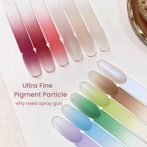 Palette de vernis gel MyBeautyNails sans HEMA ni TPO, 6 à 9 couleurs, pour nail art, gel épais effet ombré - Product Image 4