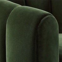 Fauteuil d'accent pivotant en velours, canapé simple canalisé, fauteuils occasionnels de luxe, salon, utilisation de location d'événements