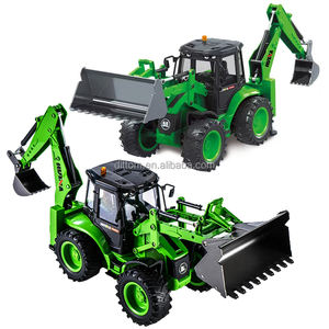 Huina 1579 1/14 2.4G 9CH RC 2in1 chargeur-pelle Bulldozer pelle rétrocaveuse camion d'ingénierie - Product Image 6