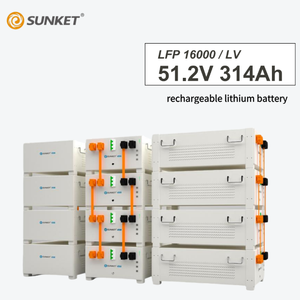 SUNKET 태양 에너지 저장 랙 장착 배터리 팩 16000/LV 저전압 LiFePO4 리튬 철 인산염 고체 상태 <span class=keywords><strong>10</strong></span> 년 - Product Image 2