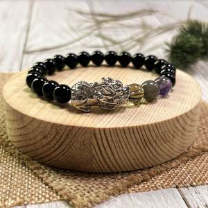 Pulsera de Piedra Natural con Cuentas de Vidrio Coloridas, Corazón, Chakra del Amor, MOQ Bajo, Ideal para Mayoristas, Soporte para Auditoría de Fábrica - Product Image 1