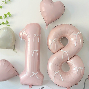 Combo <span class=keywords><strong>de</strong></span> Globos <span class=keywords><strong>de</strong></span> Número 0-9 con Lazo Rosa Coqueta para Decoración <span class=keywords><strong>de</strong></span> Fiesta <span class=keywords><strong>de</strong></span> Cumpleaños <span class=keywords><strong>de</strong></span> Niña - Product Image 3