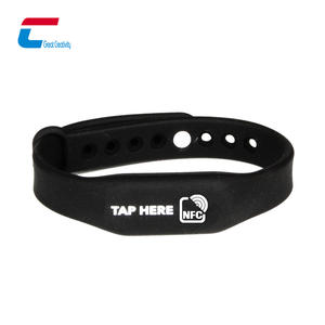 Экологичный браслет nfc, цветной логотип, Ntag, 213 резиновый браслет, силиконовый браслет на запястье - Product Image 1
