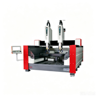 Machine de gravure sur pierre CNC 4 axes avec axe rotatif pour marbre, granit, colonnes, balustrades, statues, vases