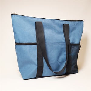 Bolsas <span class=keywords><strong>de</strong></span> Mano Personalizadas con Cierre Náutico, para la <span class=keywords><strong>Playa</strong></span>, Verano, con Asa para el Hombro, Color Azul Marino, <span class=keywords><strong>de</strong></span> Poliéster, para Viajes, Uso Diario, Conferencias - Product Image 3