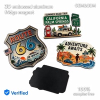 Magneti per Frigorifero in Alluminio 3D Goffrato Personalizzati, Souvenir di Palm Springs California, Vendita all'Ingrosso