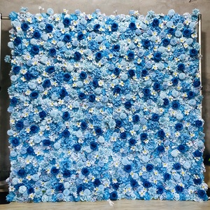 Rosa flor <span class=keywords><strong>de</strong></span> cerezo melocotón flores artificiales pared boda Día <span class=keywords><strong>de</strong></span> la madre telón <span class=keywords><strong>de</strong></span> fondo decoración peluquería salón 3d5d paneles florales - Product Image 3