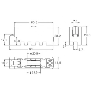Cameroon nhựa cửa sổ trượt và cửa ra vào Bánh xe lăn - Product Image 2