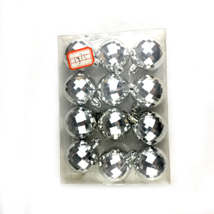 Boules plastiques à suspendre pour arbre de noël, 1 pièce, accessoires de décoration, maison - Product Image 2