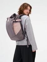 Sac à dos souple à fermeture éclair, tendance, 30x16x51cm, gris lys tropical, unisexe, adultes, polyester, 19-26L, imperméable, pour ordinateur portable 15 pouces