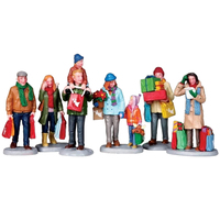 Décoration de fête de Noël personnalisée, figurine de chanteurs de carols en résine Lemax Village, ornement vintage de musicien de vacances pour la maison et les événements
