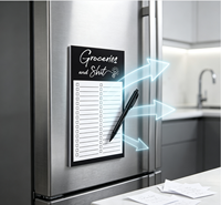 Bloc de Notas Magnético para Refrigerador, Planificador Semanal Desprendible, Bloc de Notas Decorativo con Imán para Cocina y Decoración del Hogar
