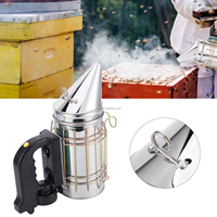 Wiederaufladbarer Elektrischer Bienenraucher mit Schwarzem Griff, Edelstahl-Düse, Bienenstock-Begasungsgerät, Bienenschutz-Raucher, Imkerei-Werkzeug