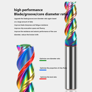 High Quality DLC <strong>End</strong> <strong>Mill</strong> 3 Flute Square Milling Cutter for Non-Ferrous Materials - Product Image 3