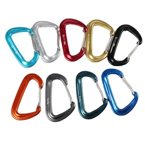 Boucle d'alpinisme 12KN <span class=keywords><strong>Mousqueton</strong></span> d'escalade <span class=keywords><strong>ultra</strong></span> léger 7075 Mousquetons verrouillables en aluminium - Product Image 3