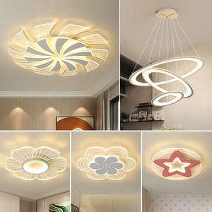 High Brightness Modern Style Pendant <b>Light</b> Living <b>Room</b> <b>Led</b> Flower Lamp Shade Touch Control 6000K Daylight Metal Construction - Product Image 4