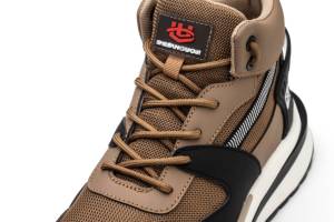 Chaussures de sécurité légères et respirantes avec semelle en PU souple, semelle intermédiaire anti-perforation, tige en maille anti-écrasement, antidérapantes et anti-huile, style tendance - Product Image 6