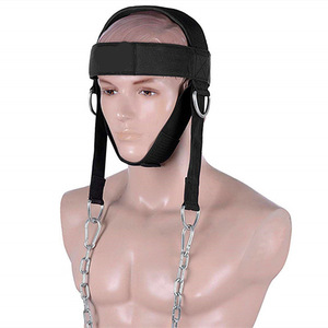 <b>Head</b> And Neck Trainer Adjustable Oxford Fabric Classic All Black <b>Style</b> For Strength Training Suspension Equipment - Product Image 3