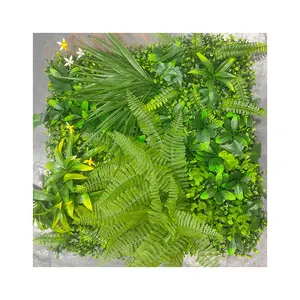 Bahçe malzemeleri ev dükkanı duvar dekorasyon yapay bitkiler yapay plastik çim paneli dikey yapay bitki duvar