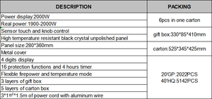 Cocina Eléctrica de 2200w con Protección Contra Sobrecalentamiento, Ebullición Rápida para Olla Caliente, Cocina de Cerámica de Alta Eficiencia, Cocina <span class=keywords><strong>Infrarroja</strong></span> - Product Image 3