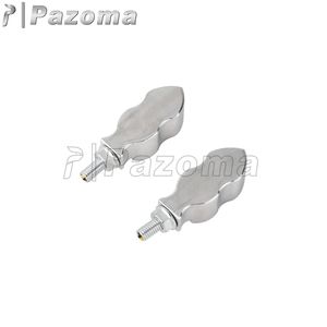 2X Universal 8mm cromo LED Luz de señal de giro lámpara ámbar para Kawasaki <span class=keywords><strong>Ninja</strong></span> <span class=keywords><strong>Yamaha</strong></span> YZF v-star Honda Suzuki la mayoría de las motocicletas - Product Image 3