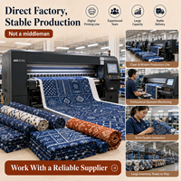Tissu imprimé personnalisé à motif Adire Indigo, très demandé, fabricant OEM ODM, jupes, chemises, textiles de maison, faible MOQ