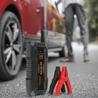 Démarreur portable JSH-20000 12V, batterie externe 19 200 mAh, lumières LED, anti-étincelles, chargement USB-C/USB-A, courant de pointe 2000A pour