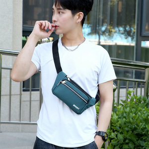 Men's Waist <b>Bag</b> Multiple Compartments Water Resistant Nylon Sport Fanny Pack for Leisure Travel - Product Image 2